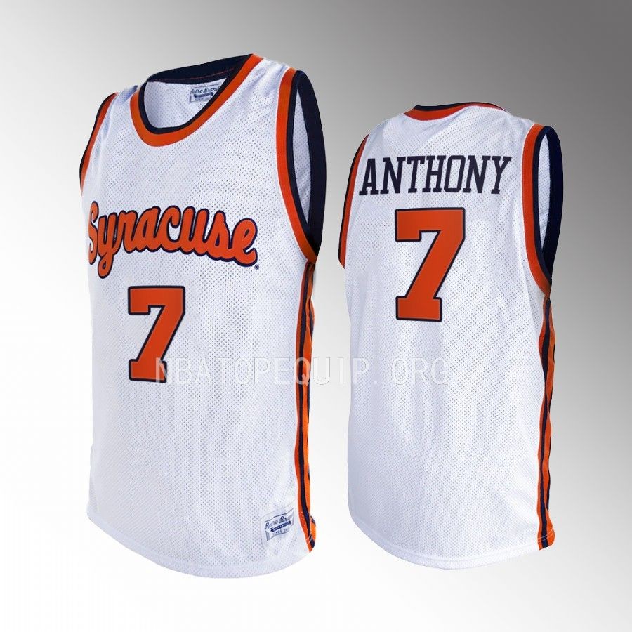 Kiyan Anthony Syracuse Orange White Jersey Retro Class of 2025