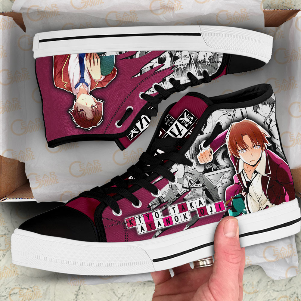 Kiyotaka Ayanokouji High Top Shoes Classroom of the Elite Anime Sneakers
