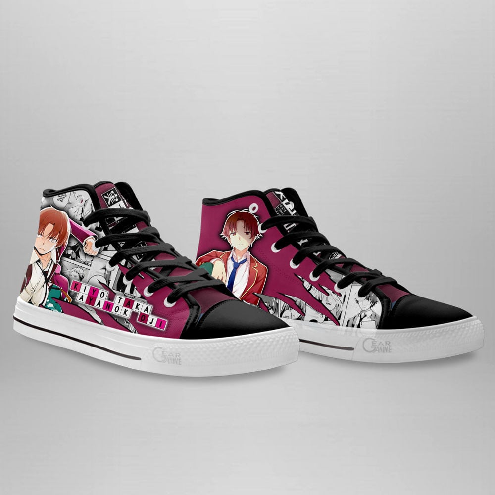 Kiyotaka Ayanokouji High Top Shoes Classroom of the Elite Anime Sneakers