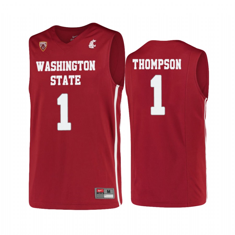 Klay Thompson Red College Washington State Cougar Jersey
