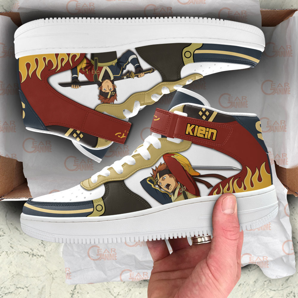 Klein Sneakers Air Mid Custom Sword Art Online Anime Shoes