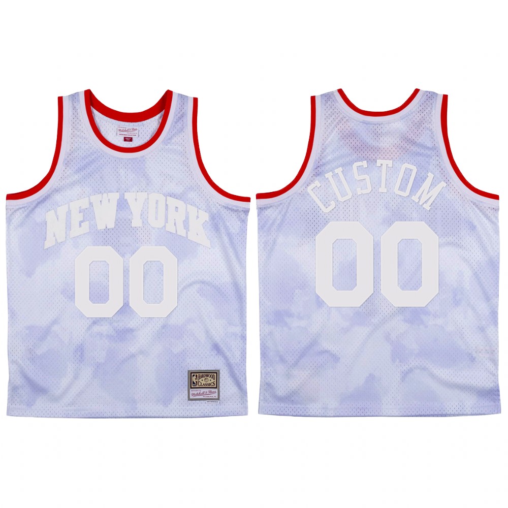 Knicks Cloudy Skies Jersey Custom #00