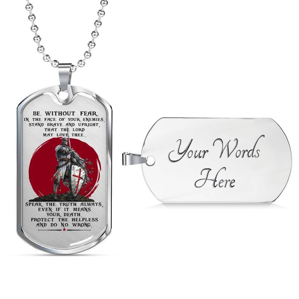 Knight Templar – Be Without Fear 2 – English – Military Ball Chain