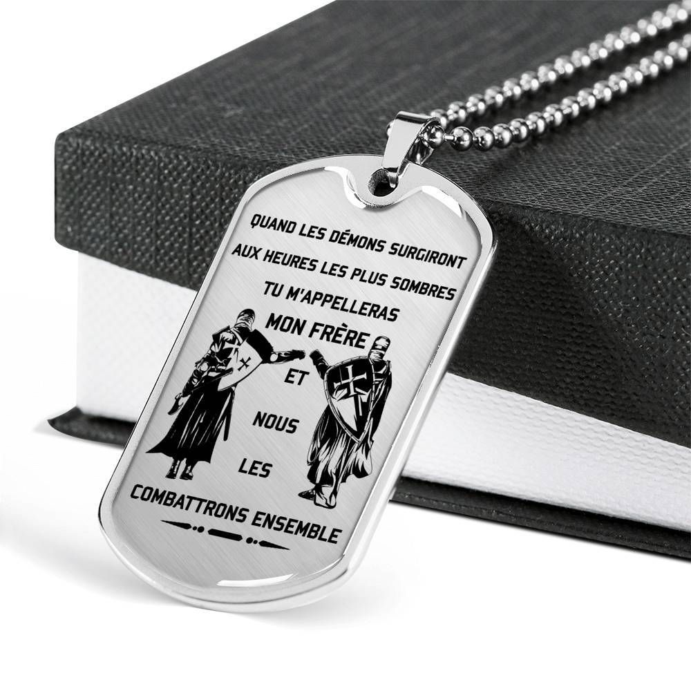 Knight Templar – Call On Me Brother – French – Military Ball Chain