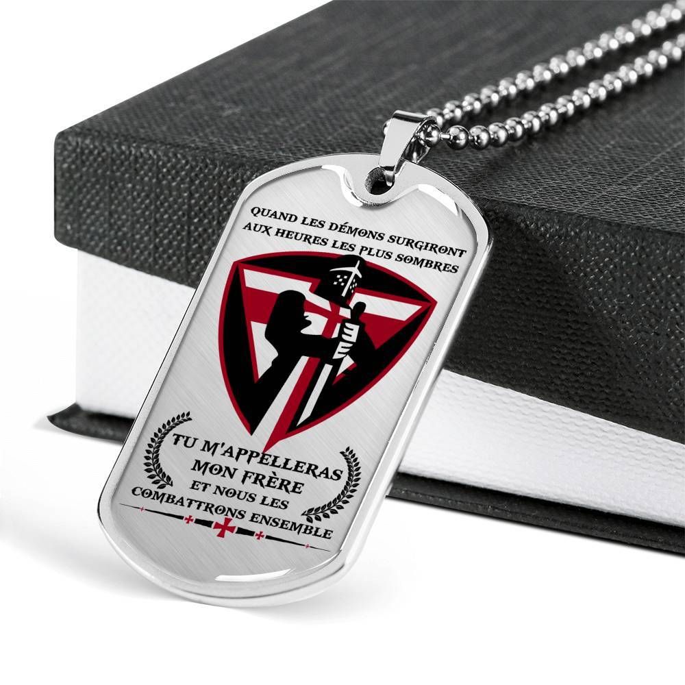 Knight Templar – Call On Me Brother 2 – French – Military Ball Chain