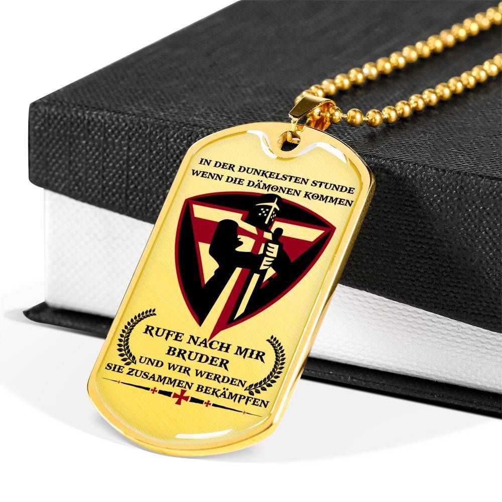 Knight Templar – Call On Me Brother 2 – German – Military Ball Chain