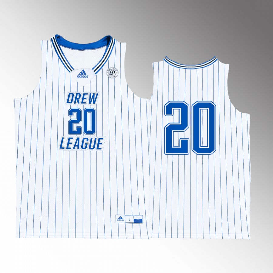 Kobe Bryant Alumni Drew League #20 White Jersey