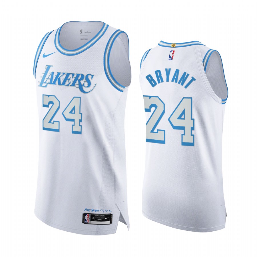 Kobe Bryant Los Angeles Lakers White City 2020-21 Jersey Legacy of Lore
