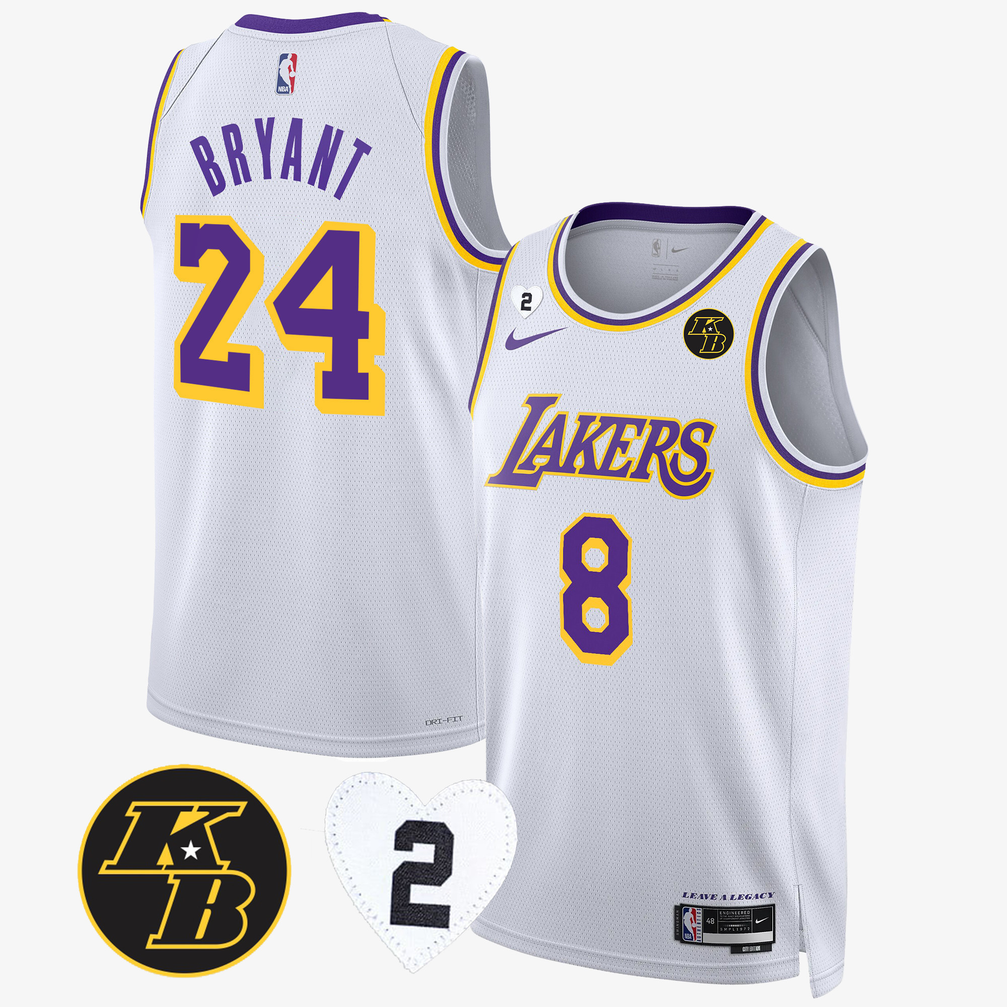 Kobe Bryant Men's Los Angeles Lakers 2023 Collection Association Jersey - All Stitched