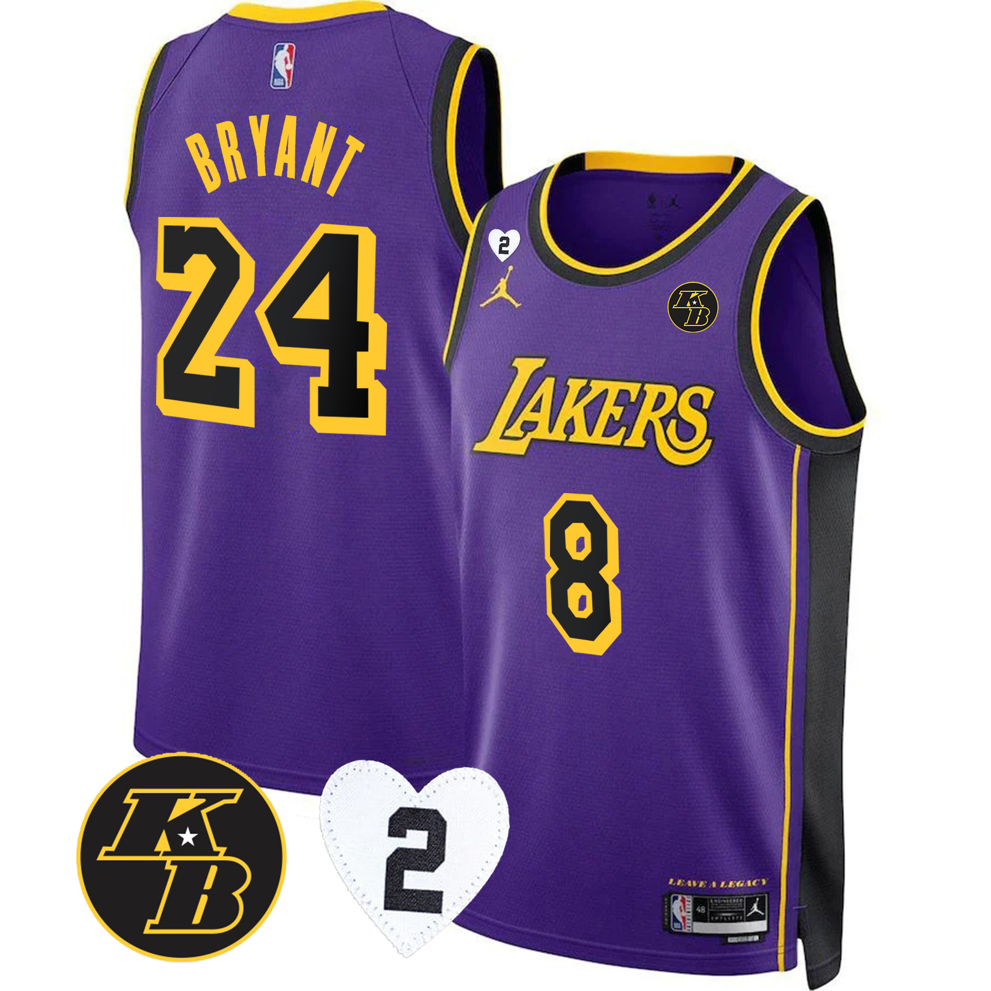 Kobe Bryant Men's Los Angeles Lakers 2023 Collection Statement Jersey - All Stitched