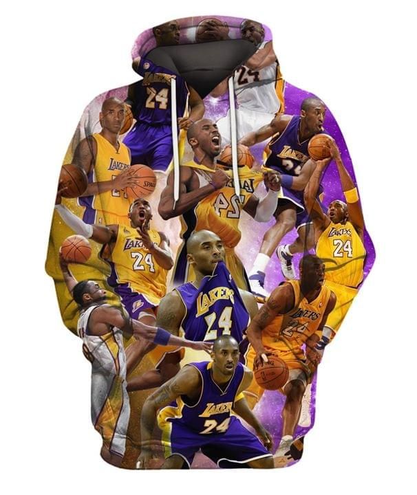 kobe bryant number 24 professional basketball 3D Hoodie