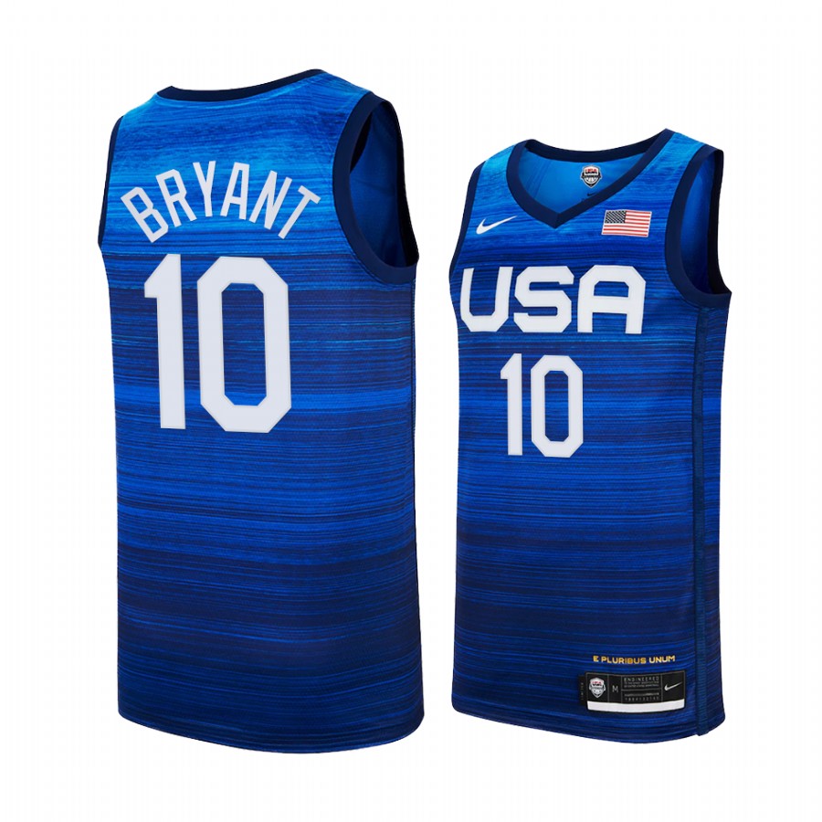 Kobe Bryant USA #10 Blue 2021 Tokyo Olympics Limited Jersey
