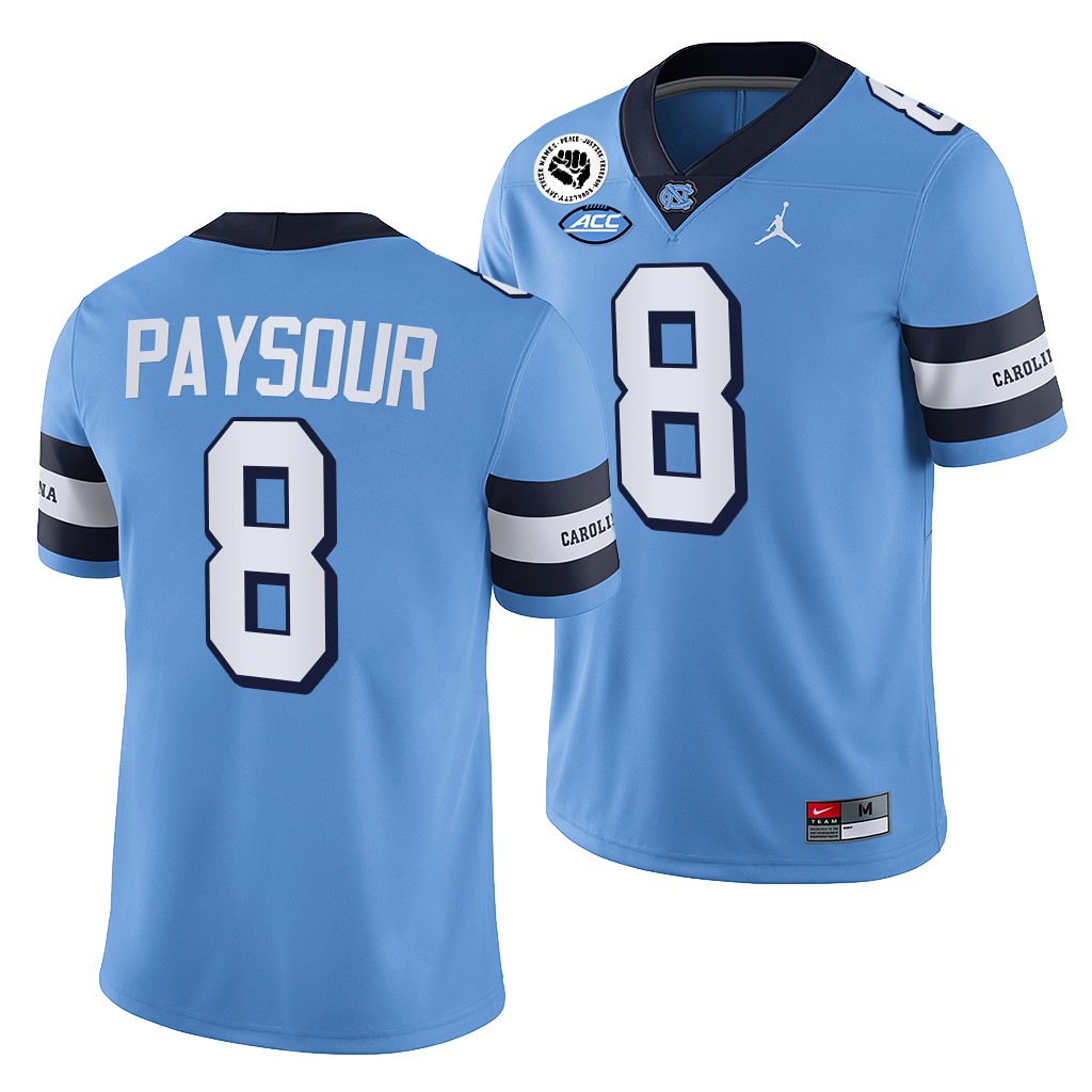 Kobe Paysour North Carolina Tar Heels 2022-23 College Jersey Men's Blue #8 Uniform