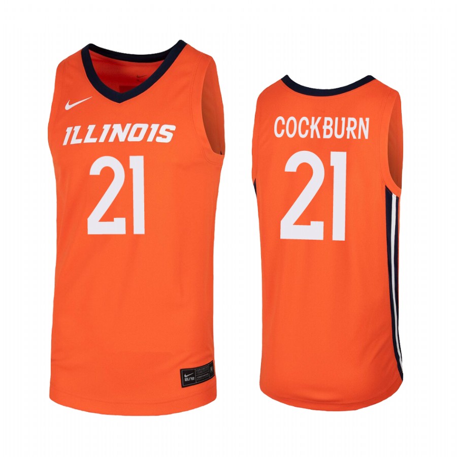 Kofi Cockburn Illinois Fighting Illini Orange Jersey College