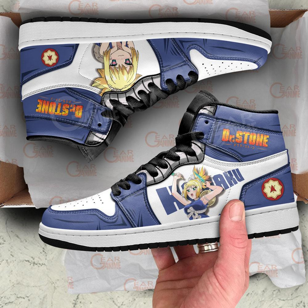 Kohaku JD1s Sneakers Anime Dr. Stone Shoes, Air Jordan Hightop