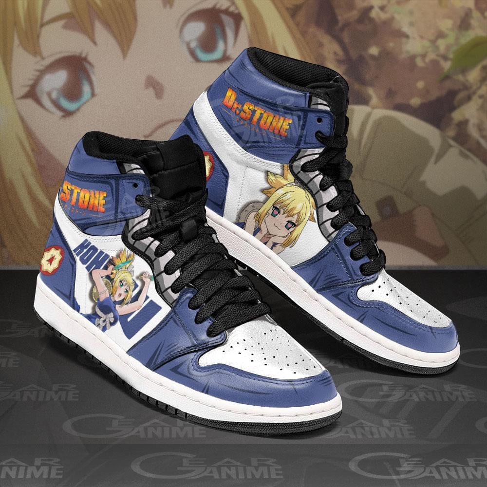 Kohaku JD1s Sneakers Anime Dr. Stone Shoes, Air Jordan Hightop