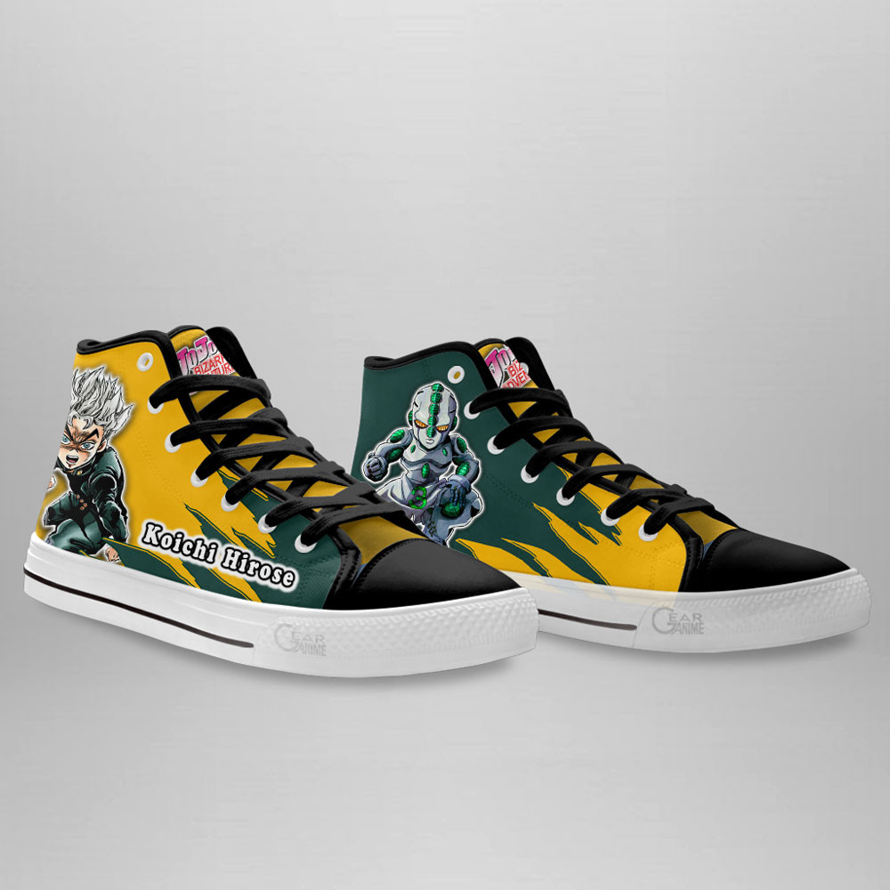 Koichi Hirose High Top Shoes JoJo’s Bizarre Adventure Anime Sneakers