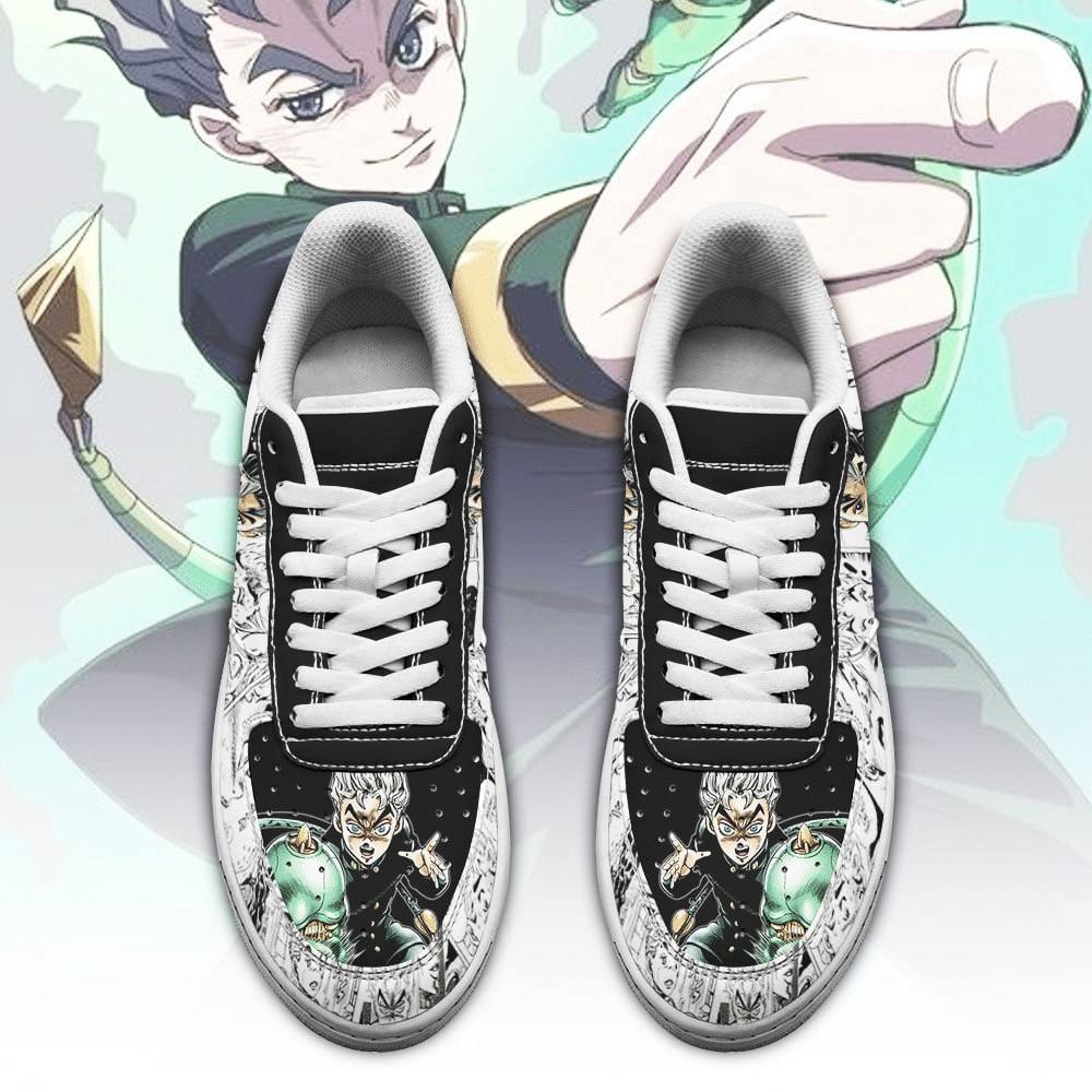 Koichi Hirose Sneakers Manga Style JoJo’s Anime Shoes Fan Gift Idea