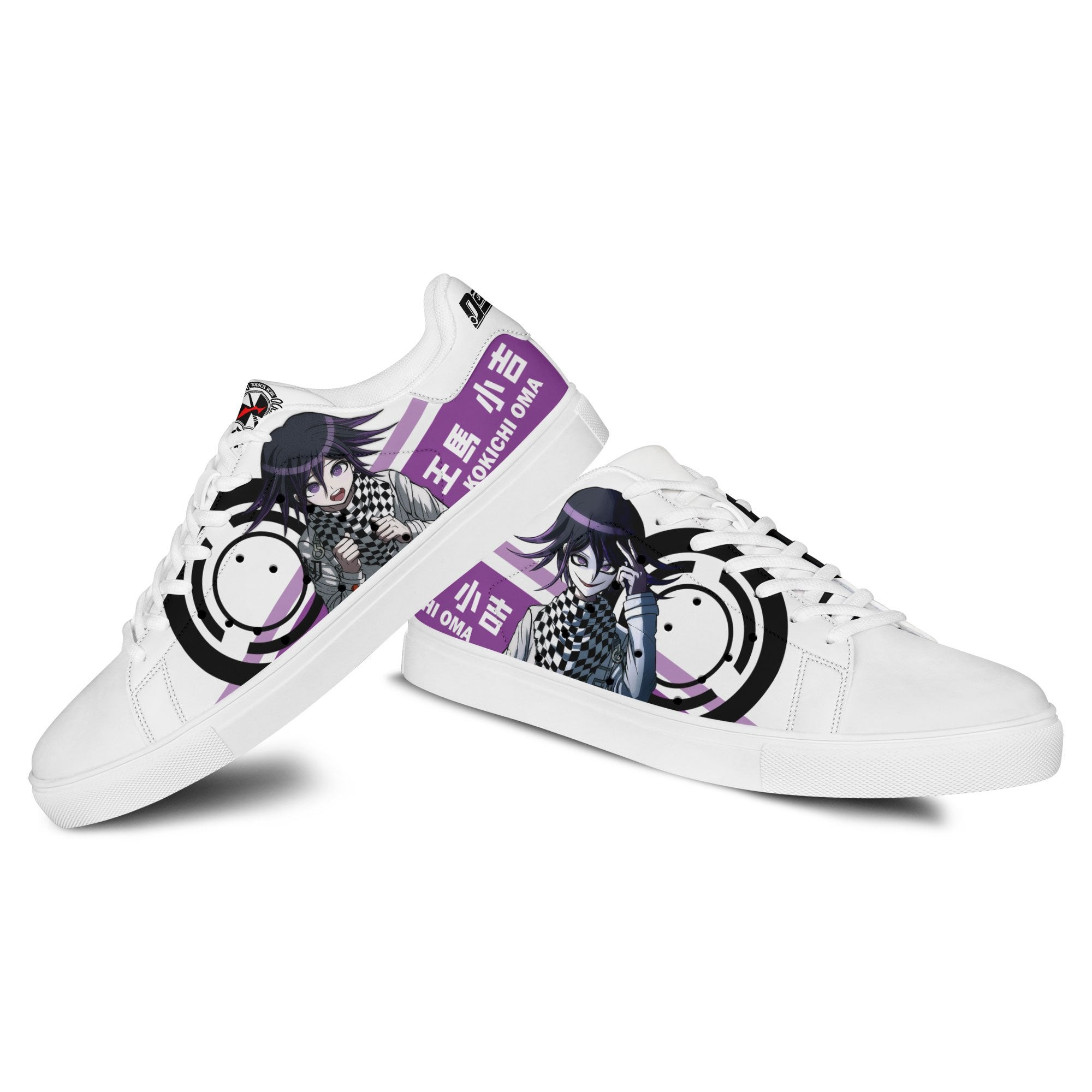 Kokichi Oma Skate Sneakers Custom Anime Danganronpa Shoes