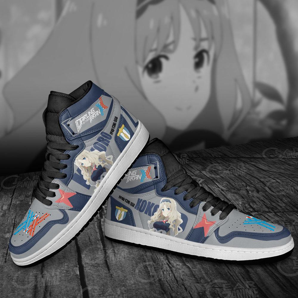Kokoro Darling In The Franxx JD1s Sneakers Code 556 Anime Shoes, Air Jordan Hightop