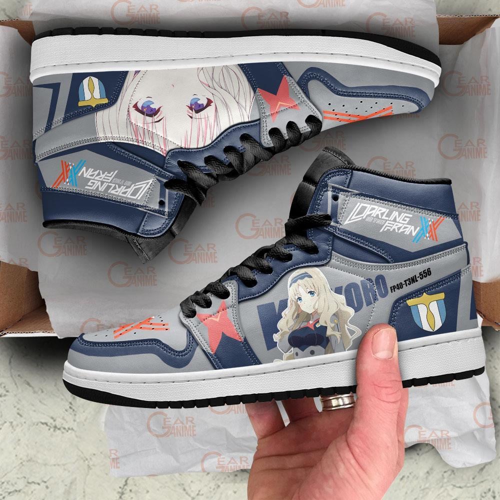 Kokoro Darling In The Franxx JD1s Sneakers Code 556 Anime Shoes, Air Jordan Hightop