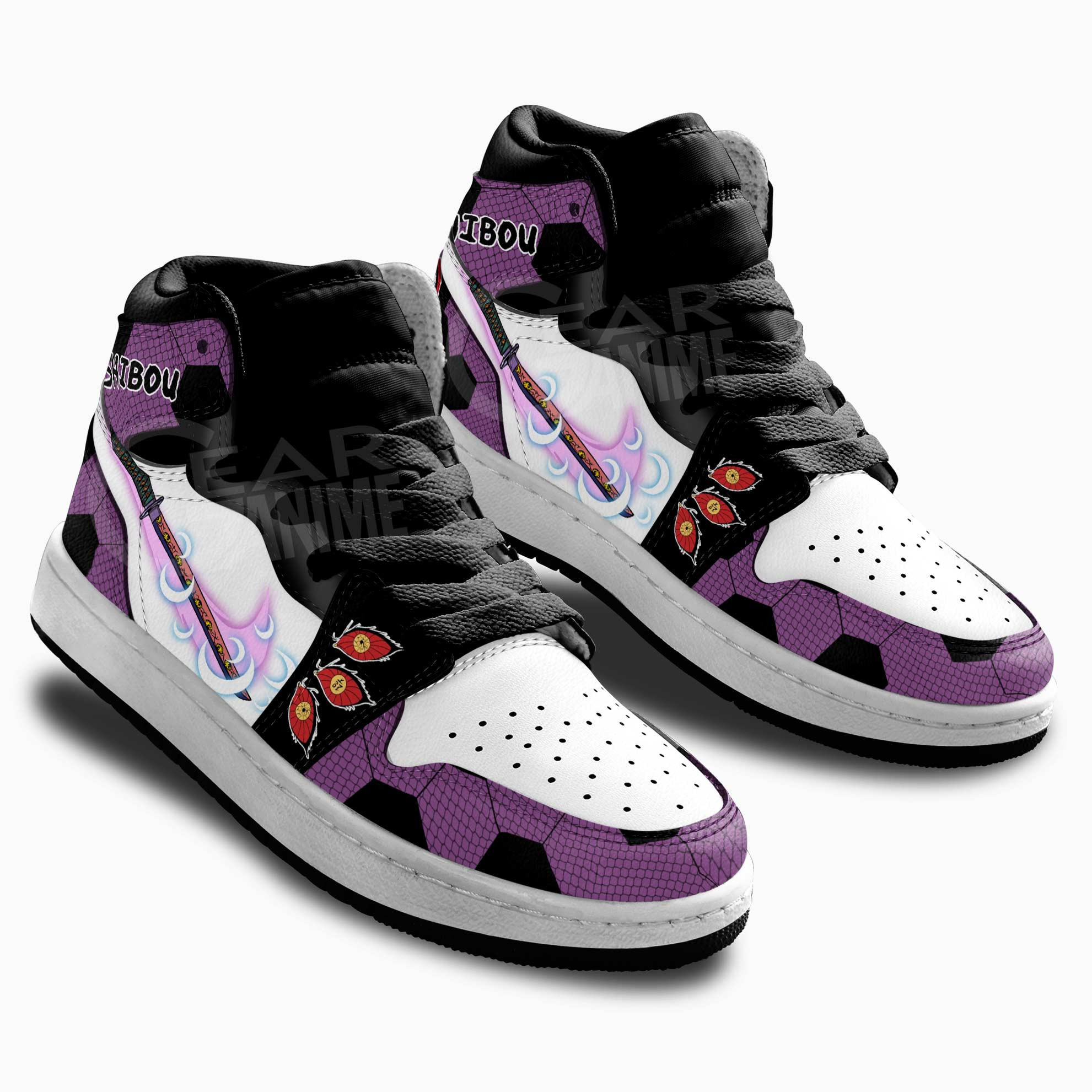 Kokushibo Skills Kids Sneakers Demon Slayer Anime Shoes For Kids