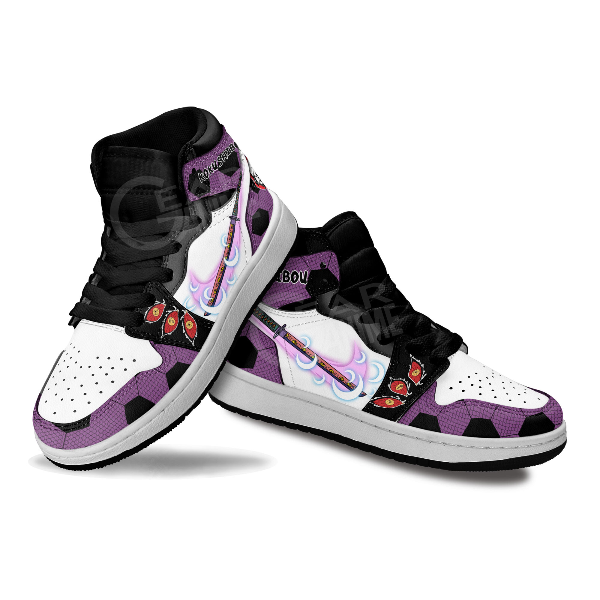 Kokushibo Skills Kids Sneakers Demon Slayer Anime Shoes For Kids
