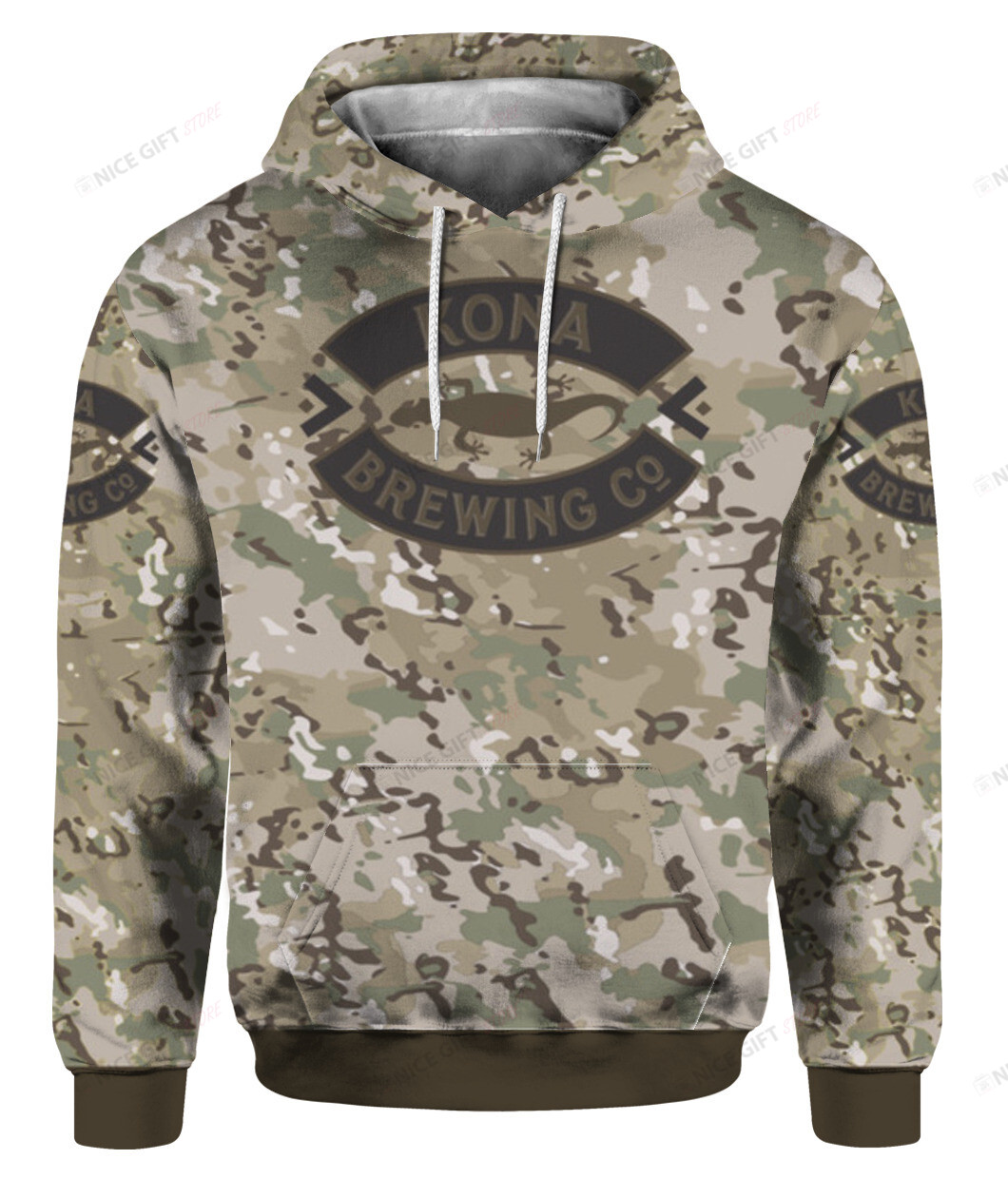 Kona Brewing Camouflage 3D Hoodie Gift For Fans
