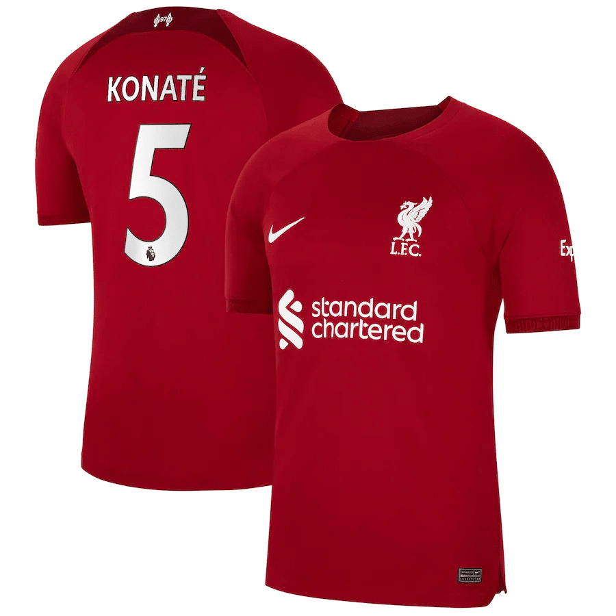 Konate 5 Liverpool Men 2022/23 Home Soccer Jersey – Red