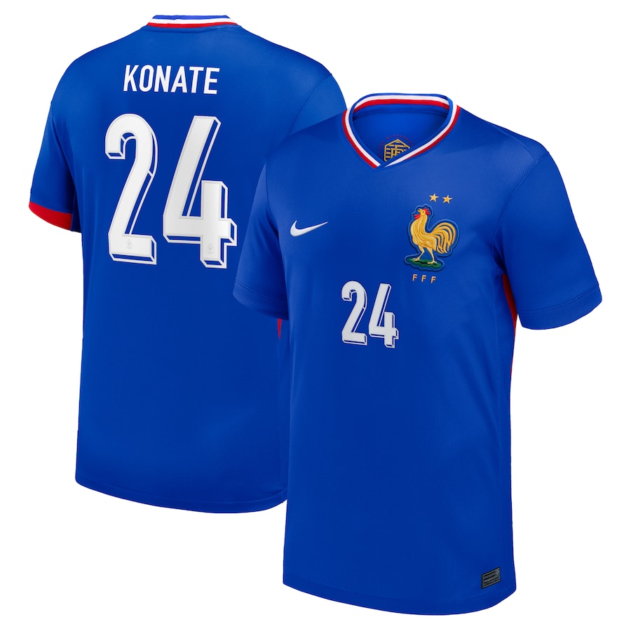 Konate Men's France 2024 Stadium Home Soccer Jersey