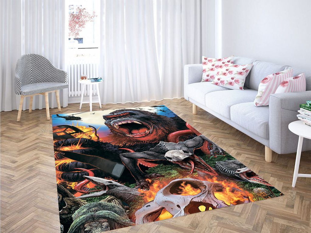 Kong Skull Island Animal Living Room Modern Carpet Rectangle Rug