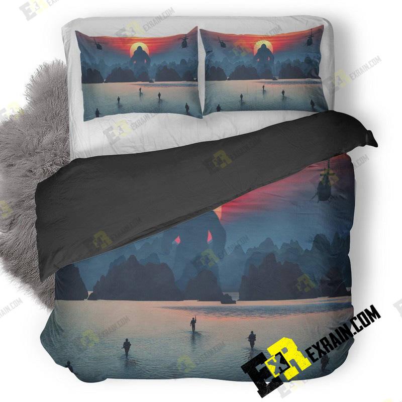 Kong Skull Island Hd Do 3D Customized Duvet Cover Bedding Set