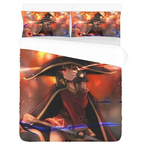 Konosuba 3D Customized Duvet Cover Bedding Set