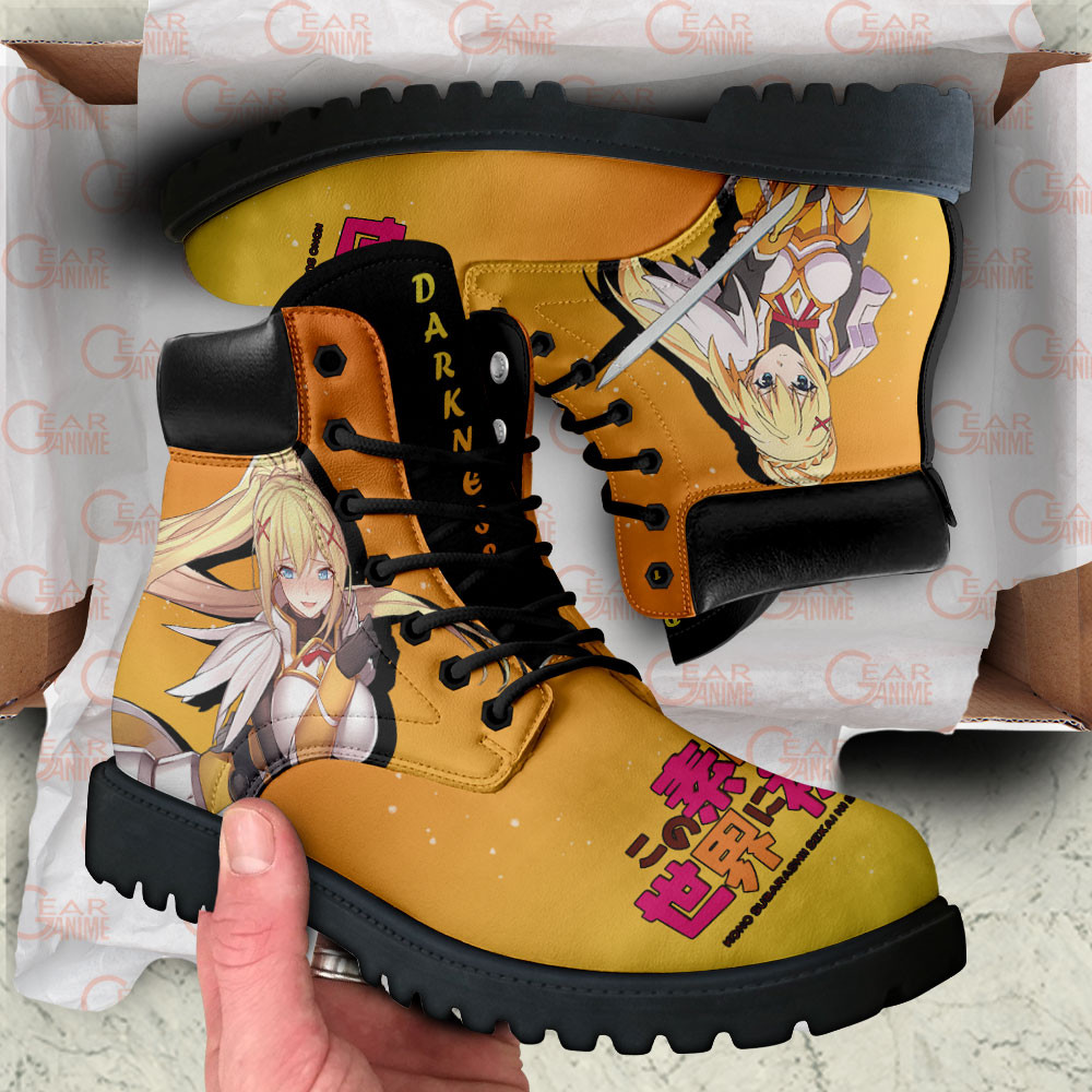 KonoSuba Darkness Boots Anime Custom Shoes