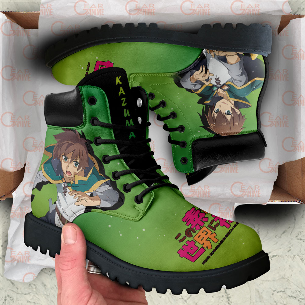 KonoSuba Kazuma Satou Boots Anime Custom Shoes