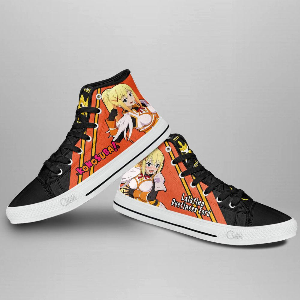 KonoSuba Lalatina Dustiness Ford Darkness High Top Shoes Custom Anime Sneakers