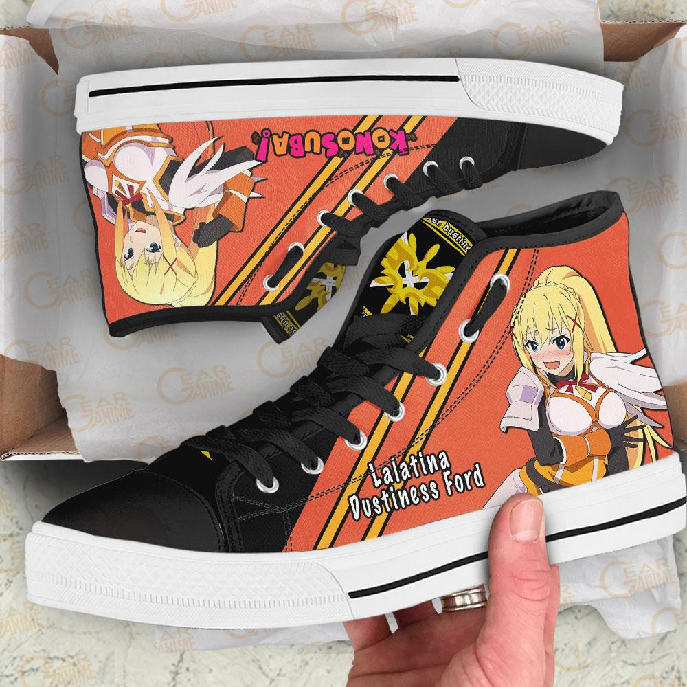 KonoSuba Lalatina Dustiness Ford Darkness High Top Shoes Custom Anime Sneakers