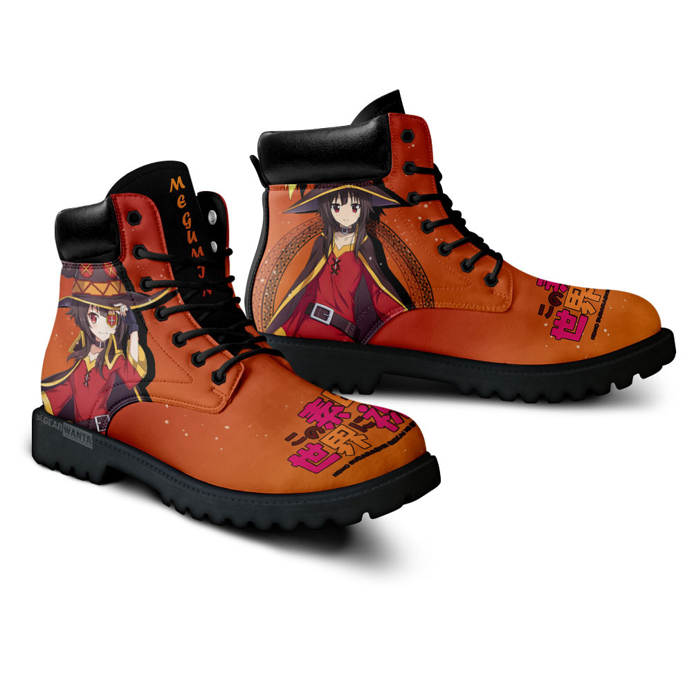 KonoSuba Megumin Boots Anime Custom Shoes
