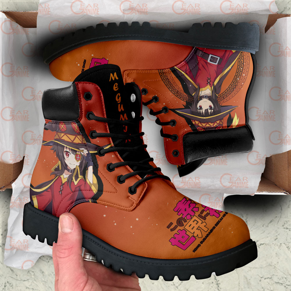 KonoSuba Megumin Boots Anime Custom Shoes