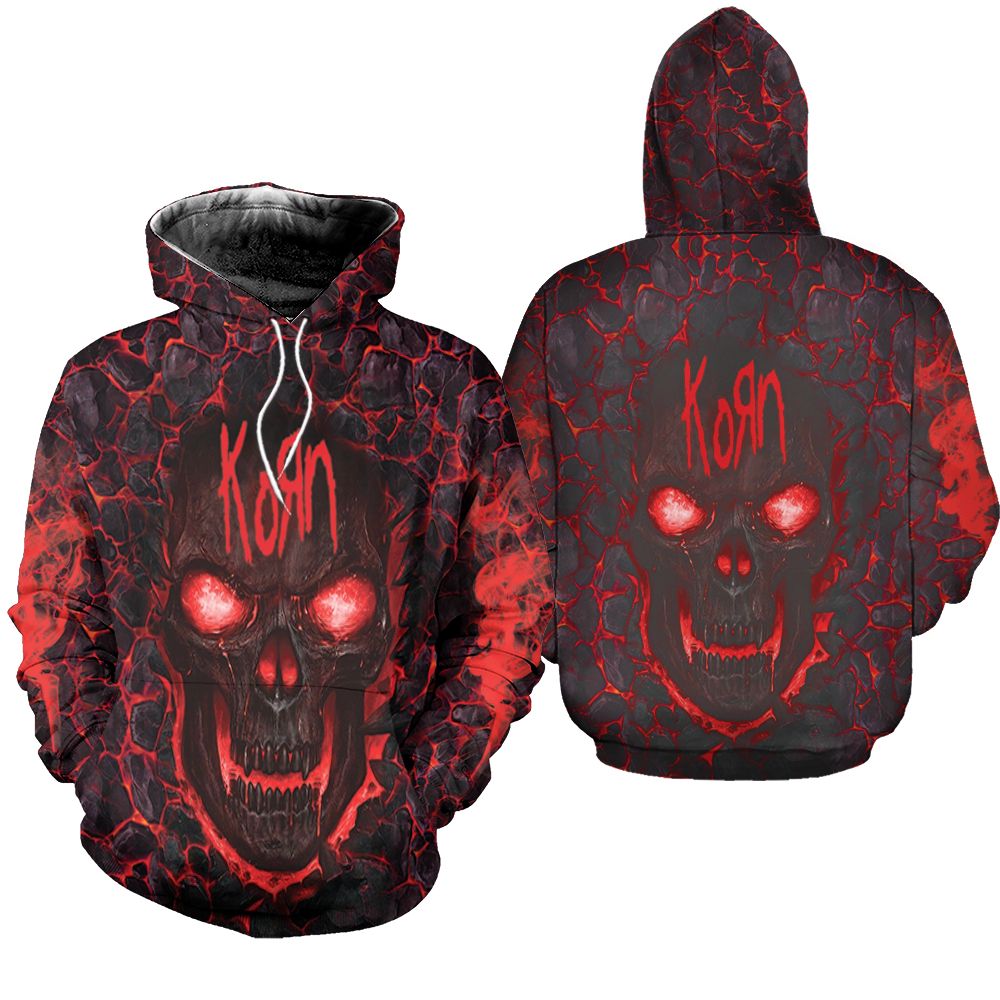 Korn Lava Skull Full Hoodie