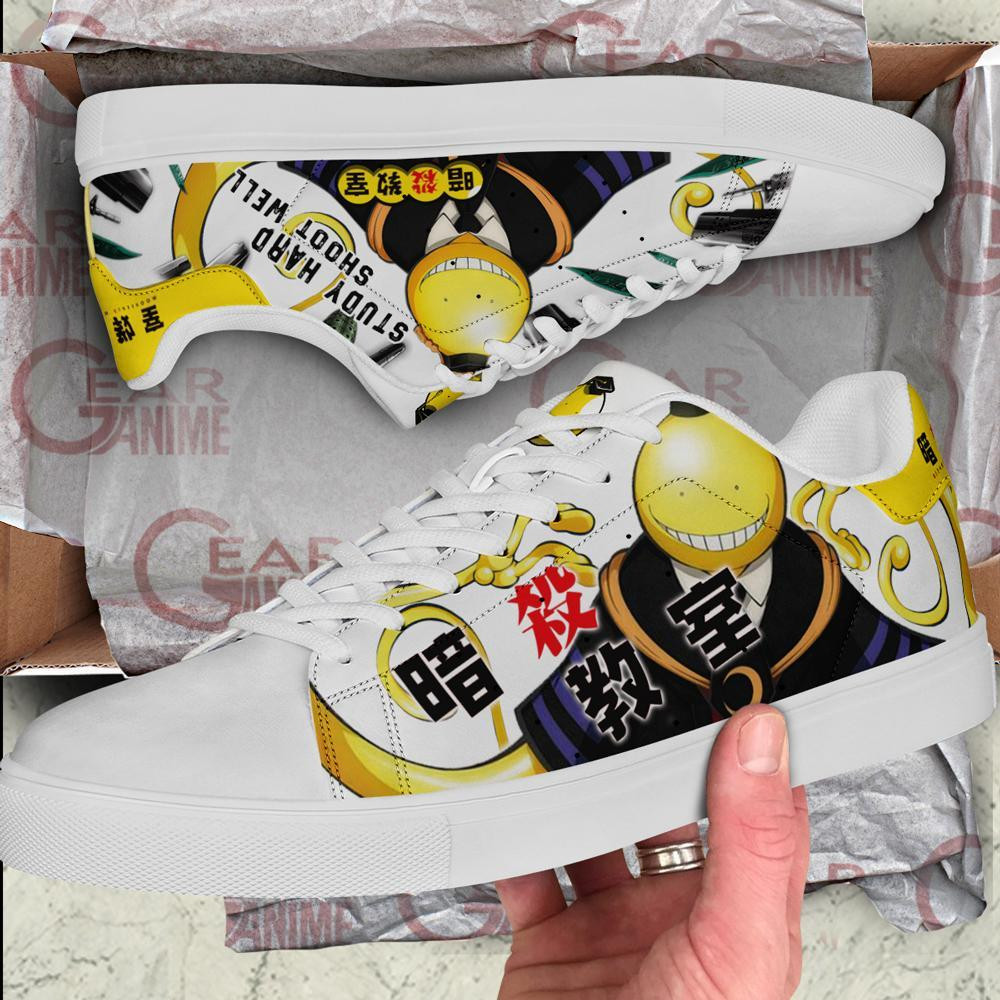 Koro Sensei Skate Sneakers Assassination Classroom Anime Shoes