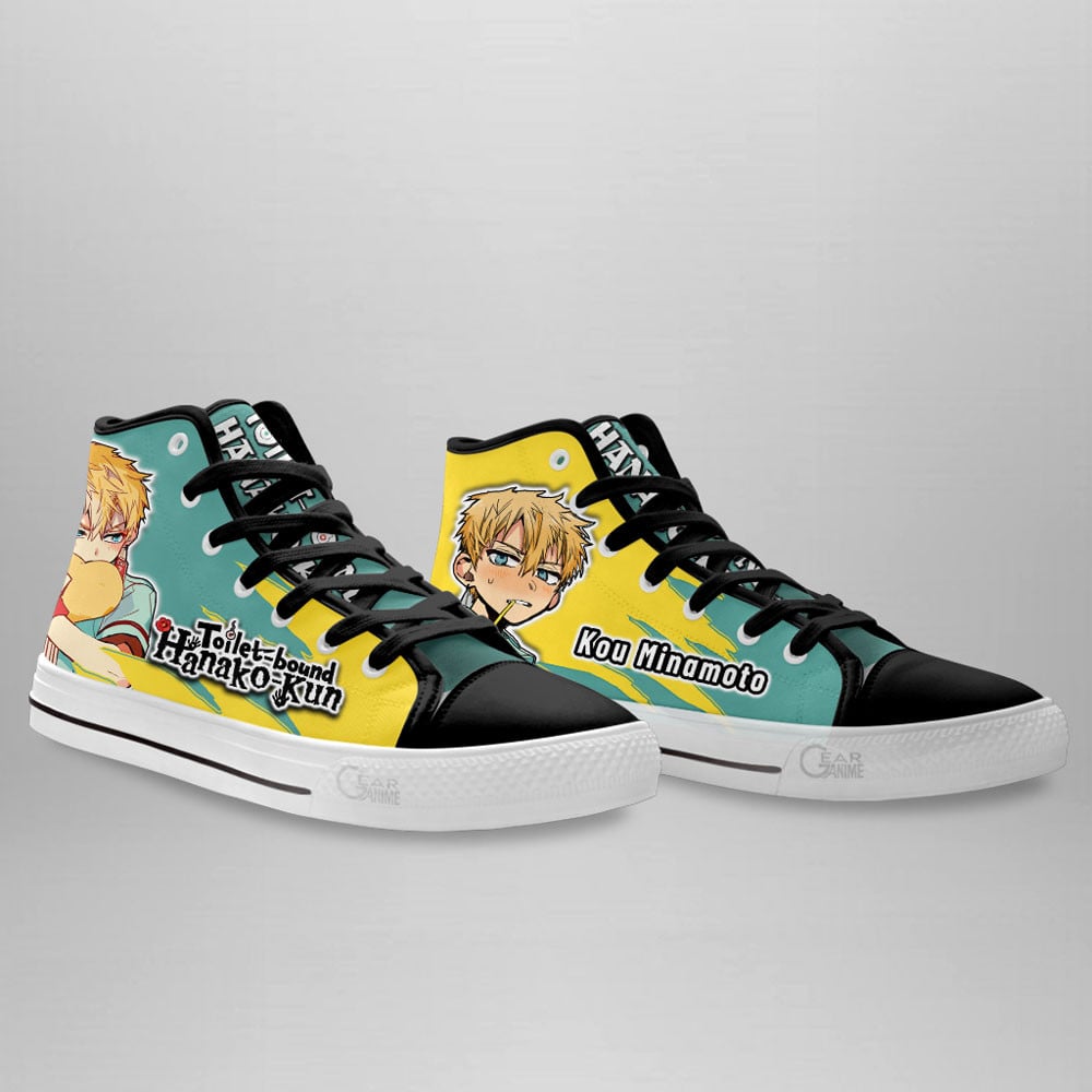 Kou Minamoto High Top Shoes Toilet-bound Hanako-kun Custom Anime Sneakers