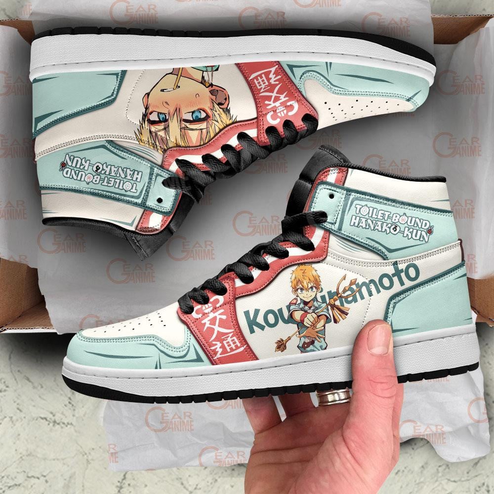 Kou Minamoto JD1s Sneakers Anime Toilet-bound Hanako-kun Shoes, Air Jordan Hightop