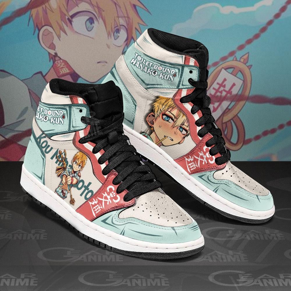 Kou Minamoto JD1s Sneakers Anime Toilet-bound Hanako-kun Shoes, Air Jordan Hightop