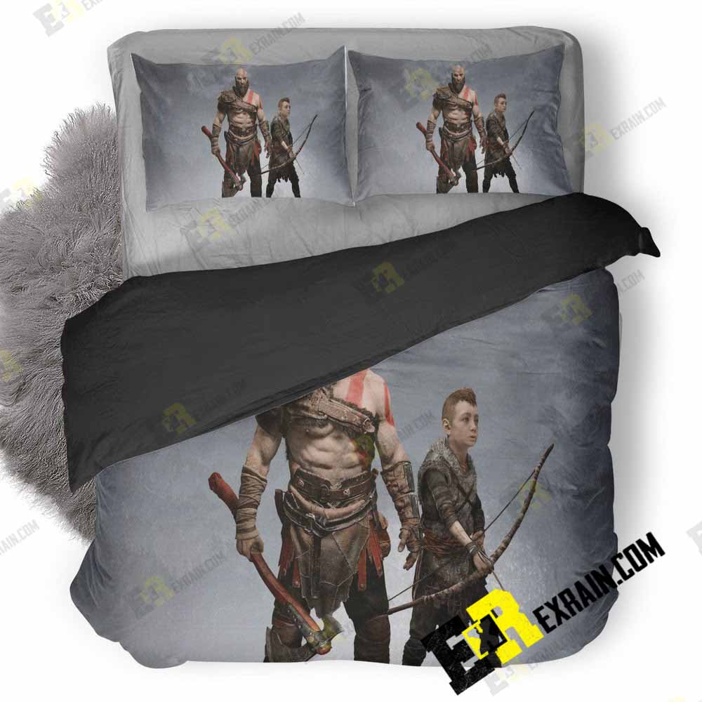 Kratos And Atreus Kn 3D Customized Duvet Cover Bedding Set