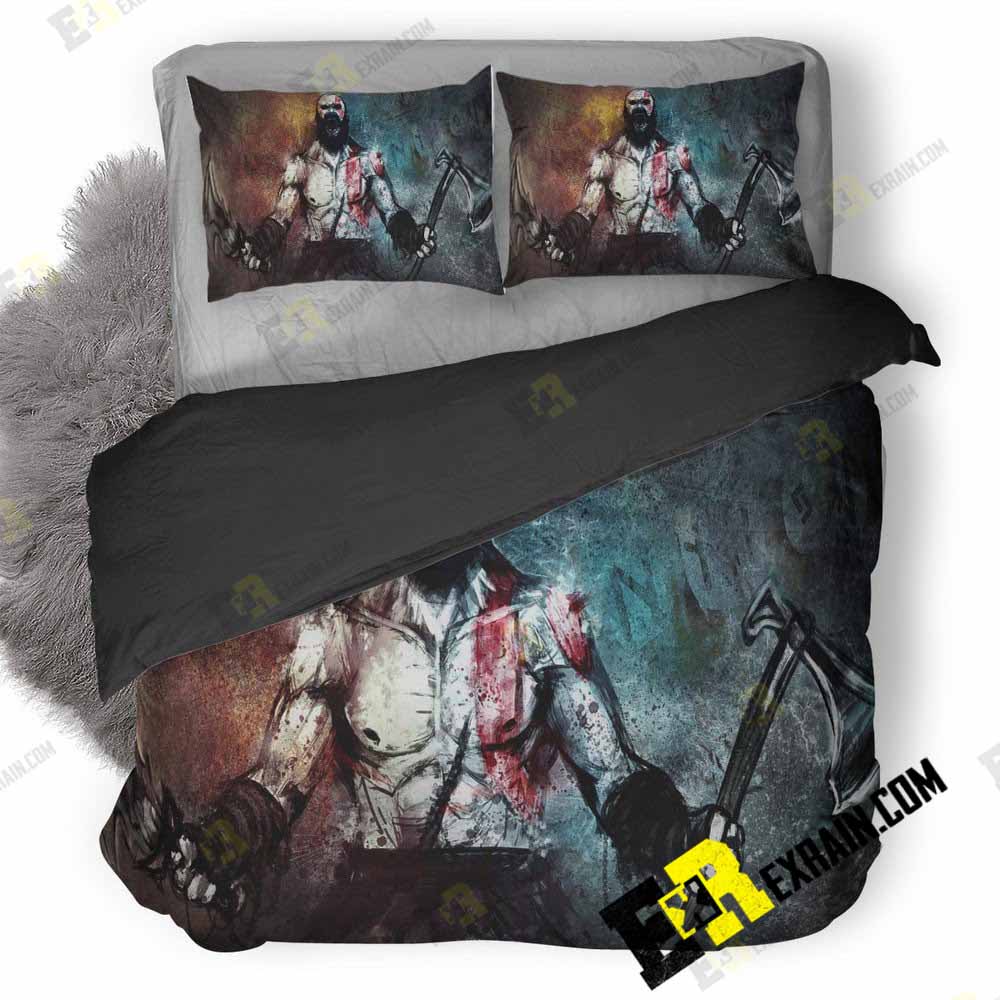 Kratos Art Pg 3D Customized Duvet Cover Bedding Set