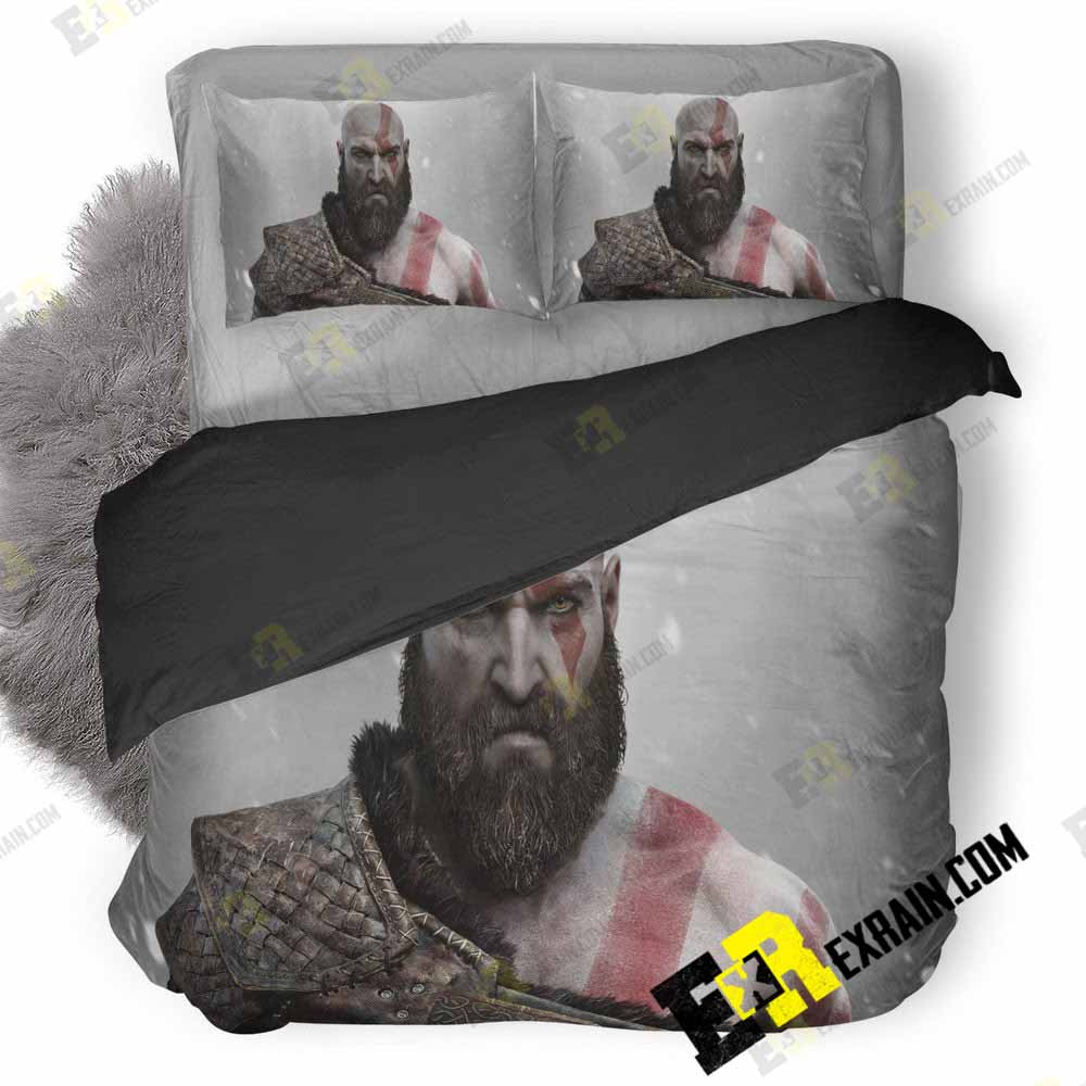 Kratos From God Of War M7 3D Customized Duvet Cover Bedding Set