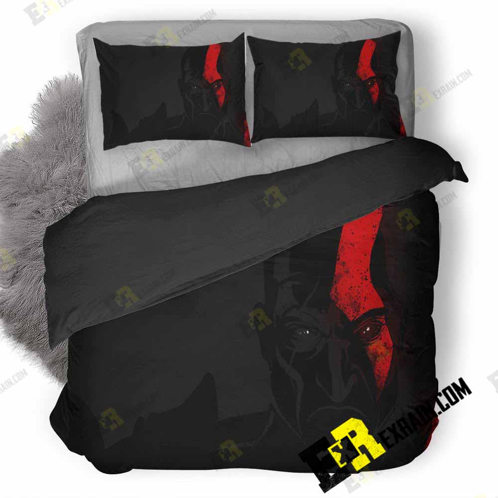 Kratos God Of War Artist R0 3D Customized Duvet Cover Bedding Set