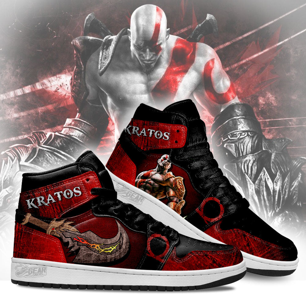 Kratos God Of War JD Sneakers Shoes For Fans Sneakers, Air Jordan Hightop