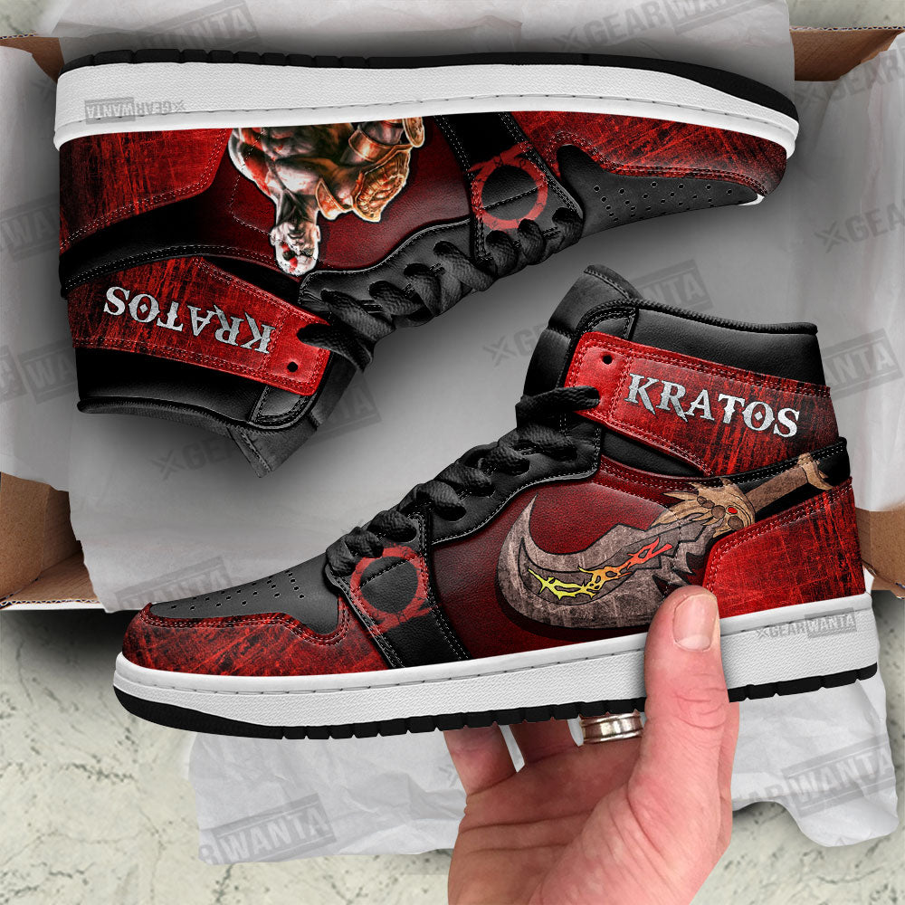 Kratos God Of War JD Sneakers Shoes For Fans Sneakers, Air Jordan Hightop